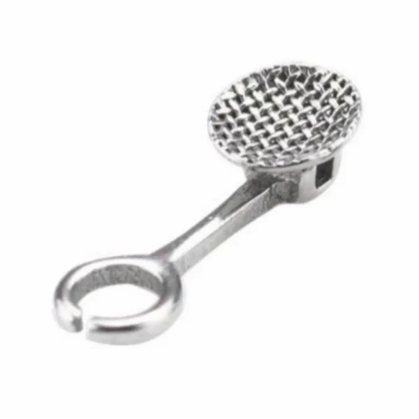 Botón lingual con anillo