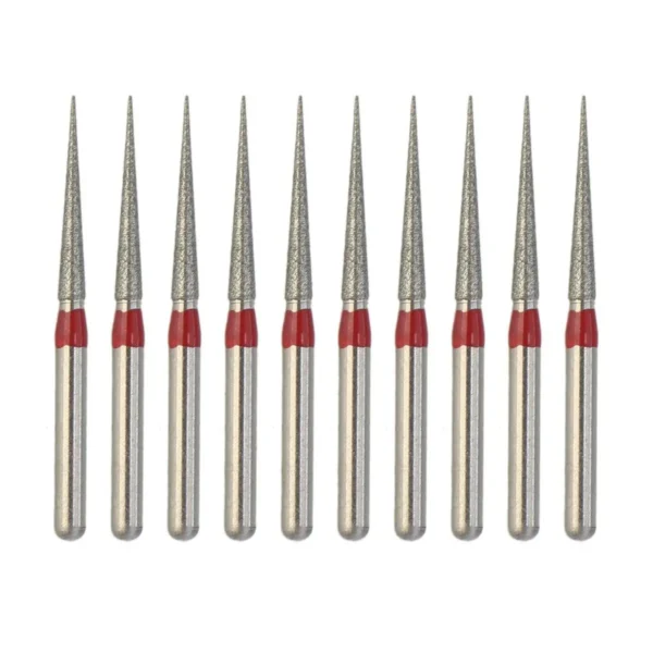 kit-fresas-diamante-grano-rojo-extra-fino Kit de fresas de diamante grano rojo extra fino para pieza de mano alta velocidad