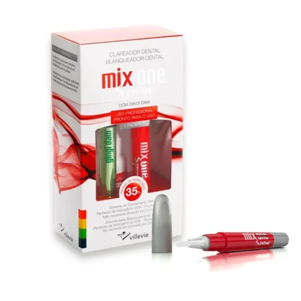 Blanqueamiento al 35% MIX ONE ( lápiz aplicador ) + barrera gengival y accesorios