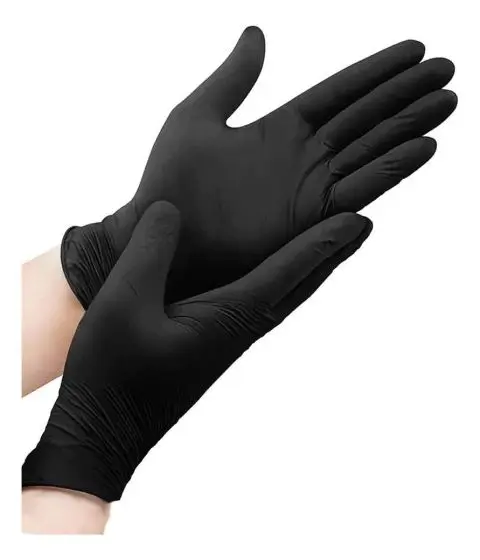 Guantes de nitrilo negro
