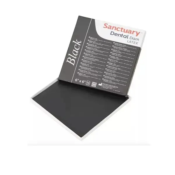 Goma Dique 6×6 (36uds) BLACK Medio (0.20mm) SANCTUARY