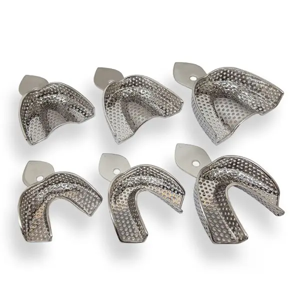 Kit cubetas perforadas Premium para dentados x 6