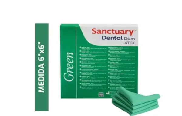Goma dique sanctuary verde 6x6 x 36 unidades